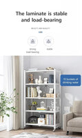 Multifunctional Flower Stand Shelves Storage Shelf Portable Folding Large Iron Shelf Floor Foldable Storage Shelving Bookshelf