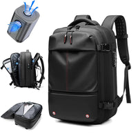 Travel Men 17 inch Laptop Backpack vacuum compression Backpack Business Large Capacity school Backpack expand outdoor backpack