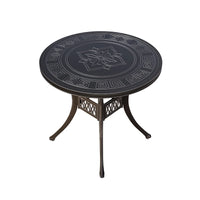 2024 Newest Outdoor Patio Dining square table Chairs Metal cast aluminium Round Table Furniture for Garden Yard