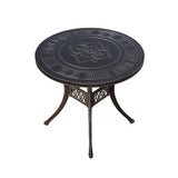 2024 Newest Outdoor Patio Dining square table Chairs Metal cast aluminium Round Table Furniture for Garden Yard