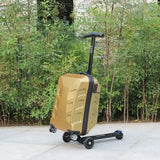 New Travel Skateboard suitcase,scooter trolley case,children's student carry on luggage with wheels Lazy rolling luggage box