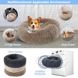 40-90cm Round Pet Bed for Large Dog Bed Super Soft Cat Bed Long Plush Dog House for Medium Dog House Winter Warm Sleeping