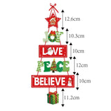 Christmas Porch Hanging Banner – Festive Door Decoration