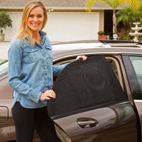 Car Sun Window Shade - Universal UV Protection Visor Shield, Side and Rear Window Cover