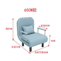 Grey Simple Folding Sofa Bed Apartment Small Family Simple Reclining Chair Single Folding Sofa Bed 2023