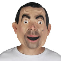 Movie Role Mr Bean Funny Mask Halloween Carnival Fancy Dress Party Costume Props Cosplay Latex Masks Birthday Gift