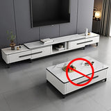 Modern Simple Tv Stand Living Room Furniture Light Luxury Slate TV Stands Tea Table Home Small Apartment Retractable TV Cabinet