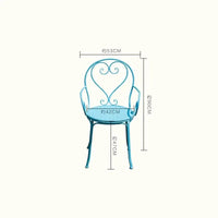 European Retro Iron Garden Furniture Sets Outdoor Courtyard Garden Balcony Table and Chair Set cafe Dining Table and Chairs Z