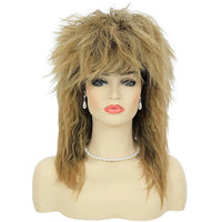 80s Tina Diva Costume Wig - Blonde Rocker Mullet