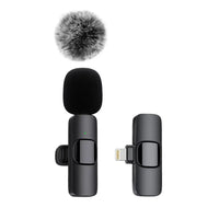 NEW Wireless Lavalier Microphone Audio Video Recording Mini Mic For iPhone Android Laptop Live Gaming Mobile Phone Microphone