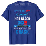 Biden Roses Are Red Kamalas Not Black Joe T-Shirt Fashion Funny Political Joke Tee Tops Men Clothing Short Sleeve