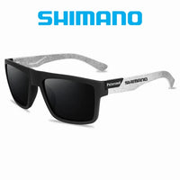 Shimano Polarized Sunglasses Men's Driving Shades Male Cycling Camping Hiking Fishing Classic Sun Glasses UV400 Eyewear