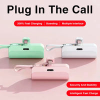 10000mAh Mini Portable Power Bank External Battery Plug Play Power Bank Type C Fast Effective Charger