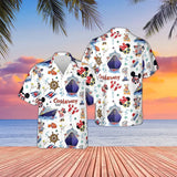 Miniso Castaway Cay Hawaiian Shirt Disney Cruise Line Unisex Button-Up Casual Beach Shirt