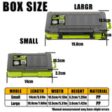 Fishing Tackle Box 14 Compartments Fishing Accessories Lure Hook Storage Case Double Sided Fishing Tool Organizer Boxes