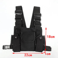 Functional Tactical Chest Bag For Woman Fashion Bullet Hip Hop Vest Streetwear Bags Casual Waist Pack Unisex Black Chest Rig Bag