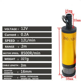 Portable Mini 12V/24V Submersible Pump - Diesel & Water Transfer