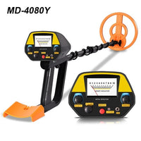 MD-4080 High Sensitivity Underground Metal Detector With 7.8" Waterproof Search Coil All Metal & Disc Mode Pinpoint Function