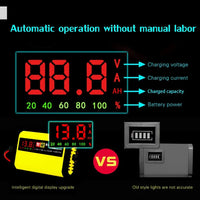 12V 2A Smart Lead Acid Battery Charger Lcd Display 110V 220V For 5AH 7AH 12AH 20AH Motorcycle Toy Car Charge EU US Plug