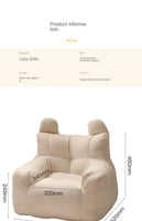 Single Sofa Chair Cartoon Seat Baby Sofa Children Sofa Cute Lazy Bean Bag Environmentally Friendly Thickened Portable Sofa Chair