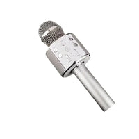 WS858 Professional Handheld Wireless Karaoke Microphone USB Speaker Microphone for Kids Music Player Singing Recorder KTV