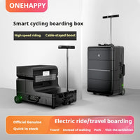 Electric luggage smart riding charging suitcase 20 inch trolley case boarding case business trolley case small scooter suitcase