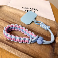 Handwoven adjustable mobile phone universal lanyard wrist strap Outdoor sports convenient safety anti-drop rope