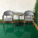 Simple Garden Furniture Sets Outdoor Table and Chair Three-piece Set French Outdoor Dining Room Sets Home Garden Table and Chair