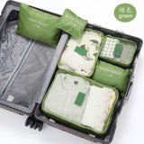 6pcs/Set Travel Bag Packing Cube System Durable 6 Pieces One Set Large Capacity Of Bags Unisex Clothing Sorting Organize Bag