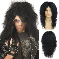 Synthetic 80s Punk Heavy Metal Rock Man Wig