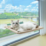 Ultra-Soft Cat Window Hammock Bed - Cozy Cloud-Like Perch for Feline Naptime - Securely Mounted, Perfect Space-Saving