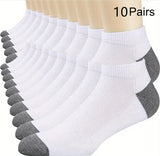 10pairs Breathable Cotton Sports Stockings Men Bamboo Fiber Autumn and Winter Men Socks Sweat Absorption Deodorant Business Sox