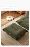 X&D Corduroy Material High Resilience Lazy Sofa Lie Sleep Small Room Balcony Leisure Lounge Chair Bedroom Single Relaxation Sofa