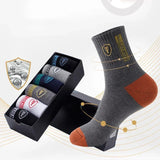 10pairs Breathable Cotton Sports Stockings Men Bamboo Fiber Autumn and Winter Men Socks Sweat Absorption Deodorant Business Sox