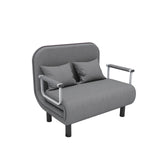 Grey Simple Folding Sofa Bed Apartment Small Family Simple Reclining Chair Single Folding Sofa Bed 2023