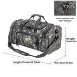 Military Tactical Travel Bag Men Outdoor Handbag Sports Luggage Bags Weekend Gym Hiking Trekking Bag with Shoes Compartment Jack's Clearance