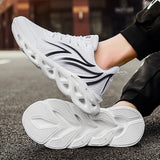 Men's Flame Printed Sneakers Flying Weave Sports Shoes Comfortable Running Shoes Outdoor Men Athletic Shoes Jack's Clearance