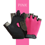 Men Cycling Bicycle Gloves Half Finger Gym Gloves Women Mitten Breathable Anti-slip Glove Fitness Sport Training Gloves