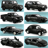 1:36 Diecast Car Models Dark Black Series Exquisite Made Collectible Play Mini Cars 12.5 Cm