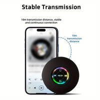 Portable Wireless Bluetooth Speaker LED IPX4 Waterproof Loudspeaker Outdoor Bathroom Large Suction Cup Mini Stereo Sound Box