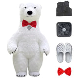 Giant Polar Bear Inflatable Costume Street Funny Panda Mascot Costume Party Cosplay Furry Plush Doll Inflatable Mascot Costume