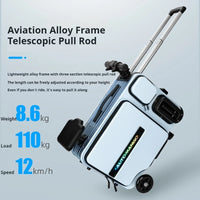 Electric smart suitcase double rideable trolley suitcase men and women travel suitcase children's riding suitcase