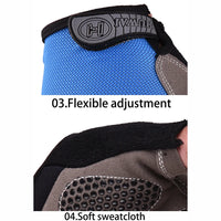 Men Cycling Bicycle Gloves Half Finger Gym Gloves Women Mitten Breathable Anti-slip Glove Fitness Sport Training Gloves