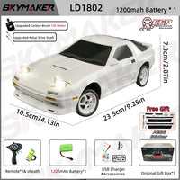 Skymaker AE86 RX-7 1:18 RC Drift Car – Remote-Controlled Racing