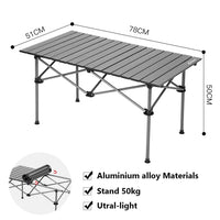 Whotman 73012 Outdoor Folding Table Chair Camping Set Portable   BBQ Picnic Table Waterproof Foldable Durable Folding Table Desk