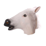 Halloween Cosplay Latex Horse Head Mask Set