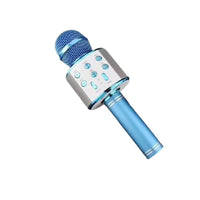 WS858 Professional Handheld Wireless Karaoke Microphone USB Speaker Microphone for Kids Music Player Singing Recorder KTV