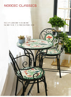 Garden Furniture 60cm, American Rural Iron Art Folding Table and Chairs, Retro Luxury Outdoor Patio Set, Garden Set