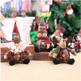 Santa Claus Doll Chirstmas Decorations Home 2024 Decor Table Elk Doll Christmas Ornaments Xmas Navidad Gifts Happy New Year 2025