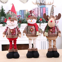 Santa Claus Doll Chirstmas Decorations Home 2024 Decor Table Elk Doll Christmas Ornaments Xmas Navidad Gifts Happy New Year 2025